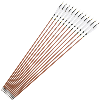 Archery Pure Carbon Arrows 31inch Arrow Shaft 100 Grain Broadhead 5 Inch Turkey Feather Spine 340-600 Bow Archery Shooting 12pcs