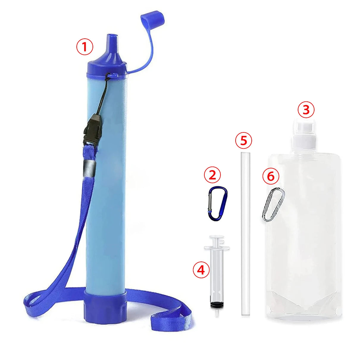 Mountaineering & Emergency Water Filter Professional-Portable Purifier for Survival & Disaster Response Reliable Drinking Water