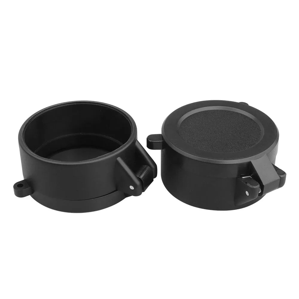 25-69mm Caliber Rifle Scope Lens Protection Cover Spring Quick Flip Up Dust-proof Caps for Tactical Hunt Optics Telescope Sight