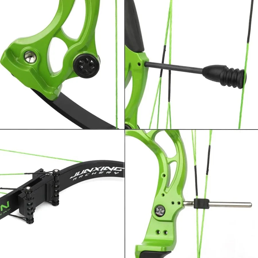 ZSHJGJR Recurve Bow American Hunting Bow 320FPS Draw Weight 40-55lbs Adjustable Compound Bow Right Hand for Archery Hunting Fis