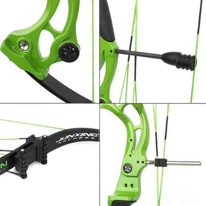 ZSHJGJR Recurve Bow American Hunting Bow 320FPS Draw Weight 40-55lbs Adjustable Compound Bow Right Hand for Archery Hunting Fis