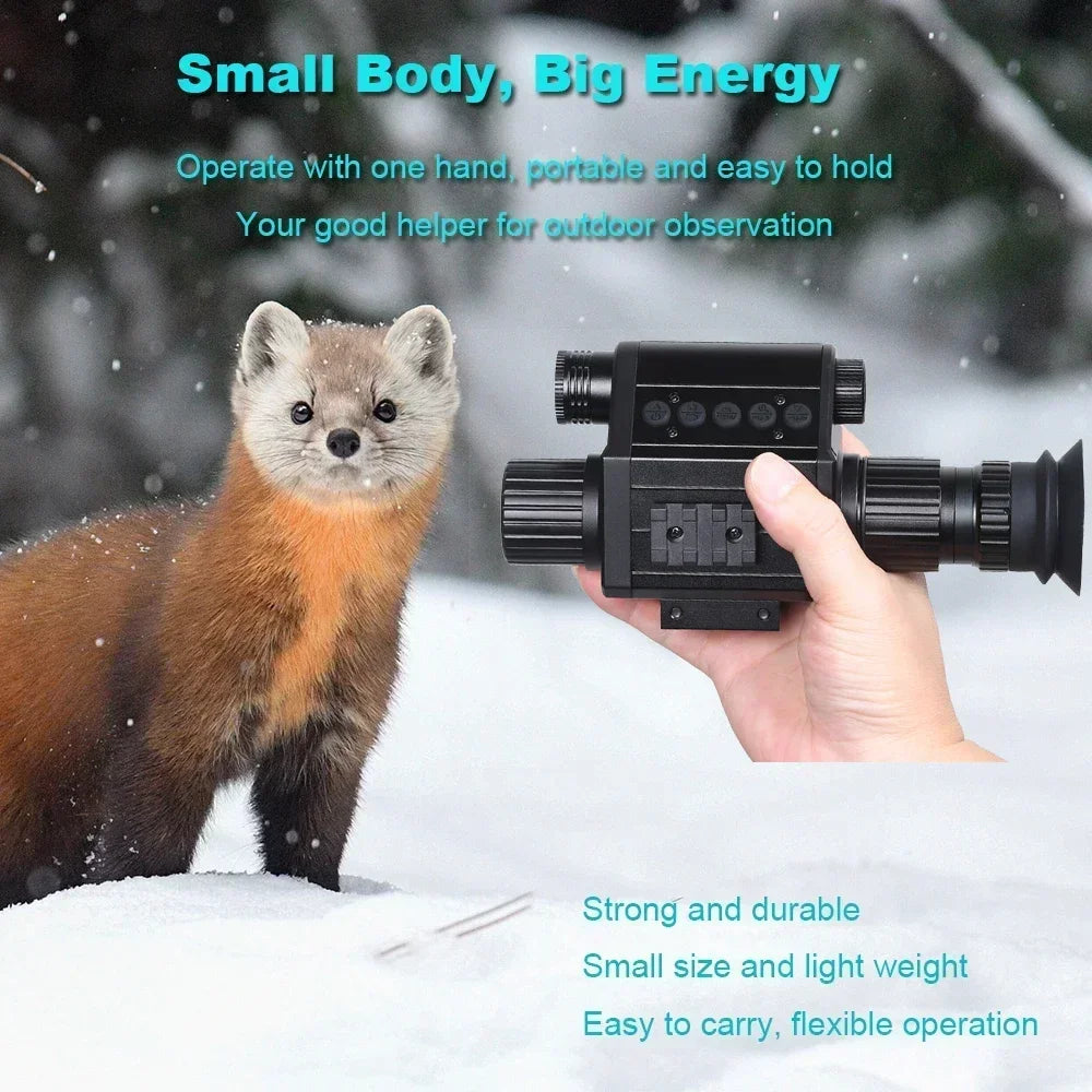 Ultimate Night Vision Riflescope Monocular All in One 1080P Video Photo Record IR 850nm Digital Camera for Hunting Megaorei M5