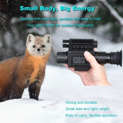 Ultimate Night Vision Riflescope Monocular All in One 1080P Video Photo Record IR 850nm Digital Camera for Hunting Megaorei M5