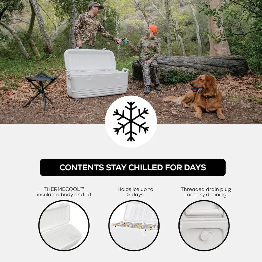 Hard Cooler Polar Party Bar Series Insulated Ice Chests for Outdoor Adventures Camping Trips Beach Parties and Tailgating Event