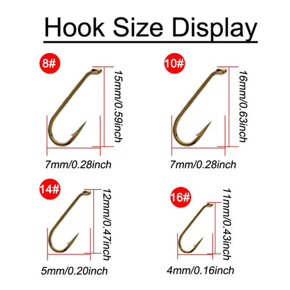 2Box Bundle(Total 54Pcs Flies) Fly Fishing Flies Nymph Lure&Artificial Bait Set Fishing for Trout/Bass/Perch/Salmon