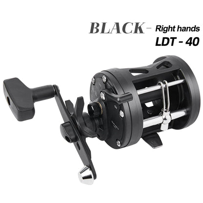 BILLINGS Trolling Drum Fishing Reels 33LB Max Drag 3.8:1 Gear Ratio High Toughness Body Freshwater & Saltwater Universal Bait Caster Fishing Reel