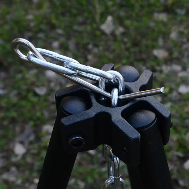 Tripod Camping Grill Heavy Duty Cooking Tripod Rack Cooking Grill Supplies Camping Campfire Tripod With Chain For Family Outings