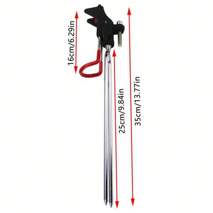 2Pack Fishing Rod Holders, Bank & Ground Fishing Pole Holders, 360 Degree Adjustable Fishing Pole Rack Stand For Bank, Beach, Ground 13.77inch