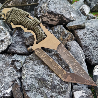 Multi-Purpose Fixed Blade, Tactical Survival Tool for Hunting & Camping, Also Ideal as a Sharp Fruit Knife for Outdoors
