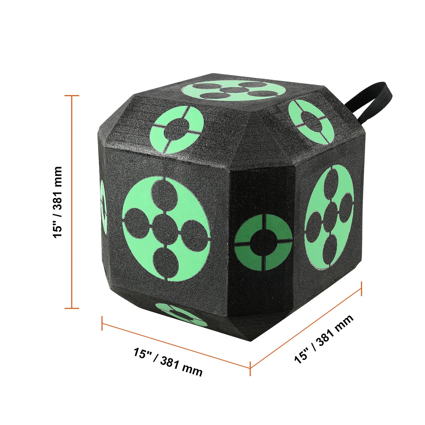 SucceBuy All-side Shotting  Outdoor Portable Archery Target with Carry Handle Easy Arrow Removal Visibility Easy to Transport