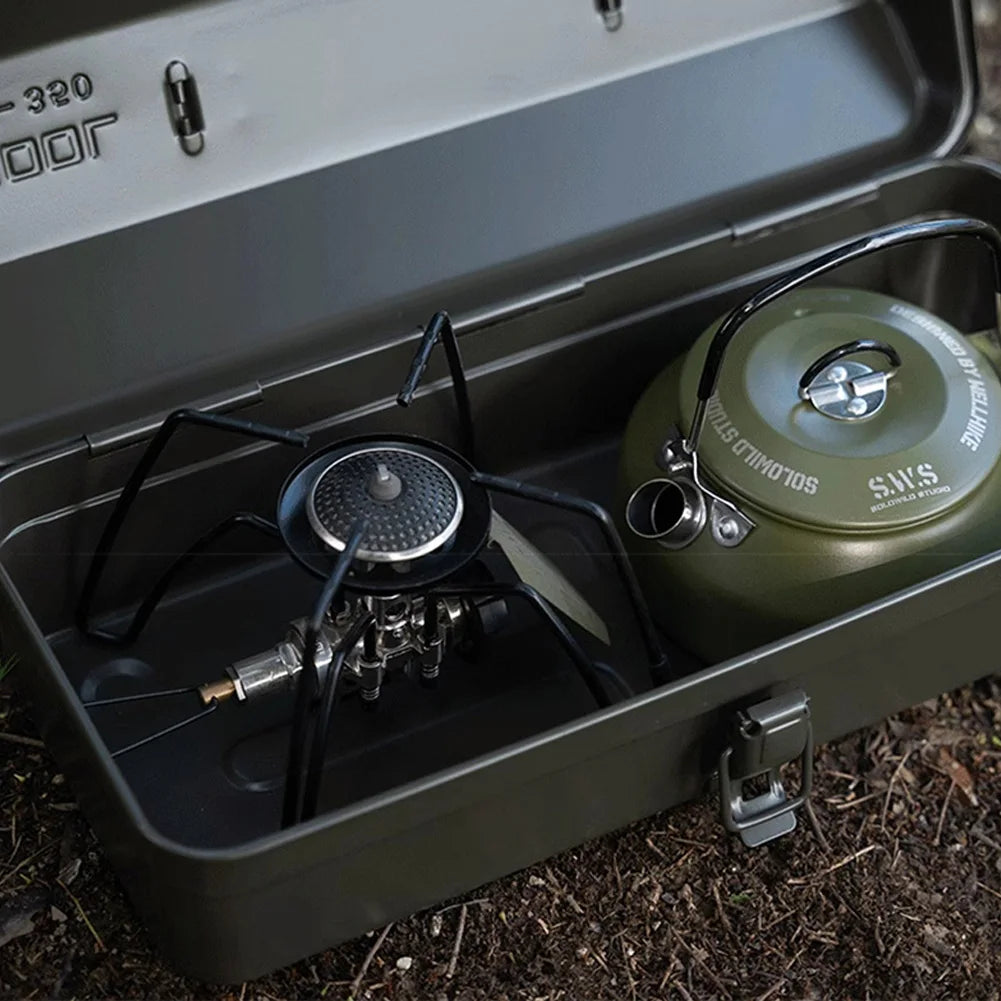 0.8L Portable Hiking Kettle 304 Stainless Steel Ultralight Coffee Kettle Lightweight Coffee Pot for Outdoor Travel Camping