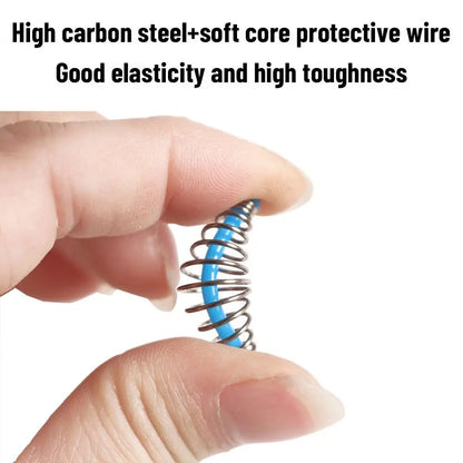 30pcs/Set Fishing Bait Spring Lure Inline Hanging Tackle Stainless Steel Feeder