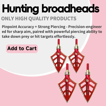 12X Archery Arrowheads 125grain Blade Broadheads Screws Arrow Tips for Outdoor Hunting Target Shooting Practice Accessories