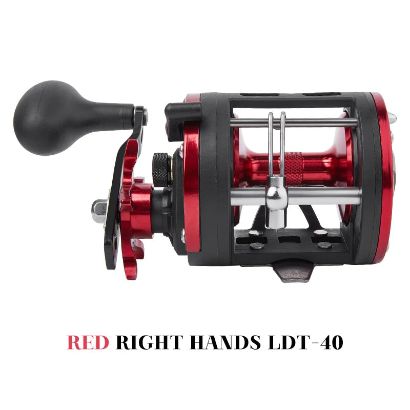 BILLINGS Trolling Drum Fishing Reel 33LB Max Drag 3.8:1 Gear Ratio Smooth Freshwater & Saltwater Universal Bait Caster Fishing Reels for Sea Bass Catfish  Grouper Trout