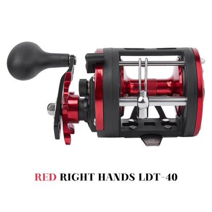 BILLINGS Trolling Drum Fishing Reel 33LB Max Drag 3.8:1 Gear Ratio Smooth Freshwater & Saltwater Universal Bait Caster Fishing Reels for Sea Bass Catfish  Grouper Trout