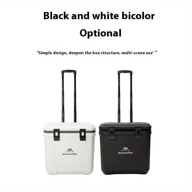 Mountainhiker 38L Outdoor Refrigerator with Wheels Portable Insulated Box BBQ Car Insulated Box Refrigerator Trolley Refrigerato