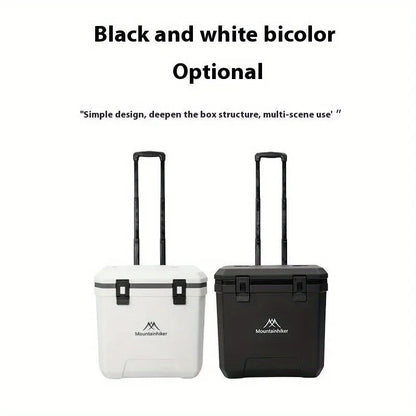 Mountainhiker 38L Outdoor Refrigerator with Wheels Portable Insulated Box BBQ Car Insulated Box Refrigerator Trolley Refrigerato