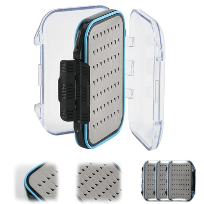 Goture Waterproof Fly Fishing Lure Bait Trout Flies Storage Box Case Container Fish Lure Bait Portable Fly Fishing Box
