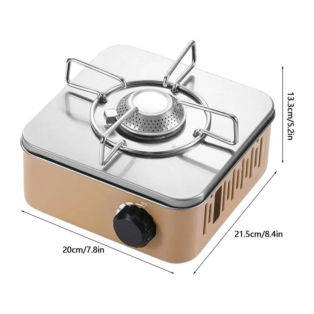 Cassette Furnace Outdoor Portable Gas Stove Travel Camping Picnic Fondue Cassette Furnace Mini Burner BBQ Barbecue Hiking