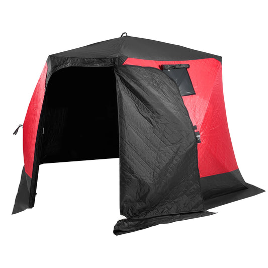 SucceBuy Portable Ice Shelter Insulated Pop-Up Ice Fishing Tent Thermal Ice Shanty for Winter Fishing Ice Cube with Carrying Bag