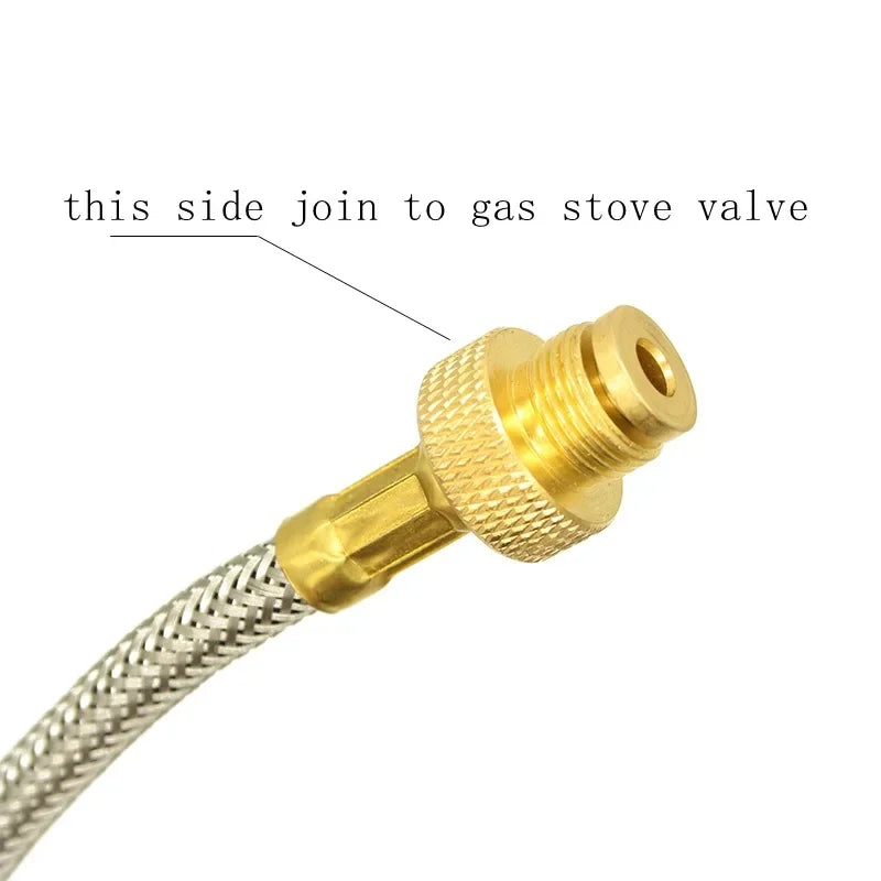 LPG Tank Adapter Outdoor Stove Burner Connector Practical Gas Furnace Conversion Head Zinc Alloy Camping Stove Accessories