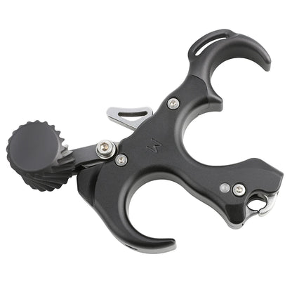 3 Finger Release Aids Archery Compound Bow Release Thumb Adjustable Left Right Hand Caliper Trigger Hunting Shooting Target