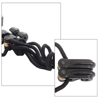 Crossbows Cocking Device Cocking Aid Heavy Duty Double Handle Strings Cocking Tool Braided Rope Crossbows Cocker for Hunting
