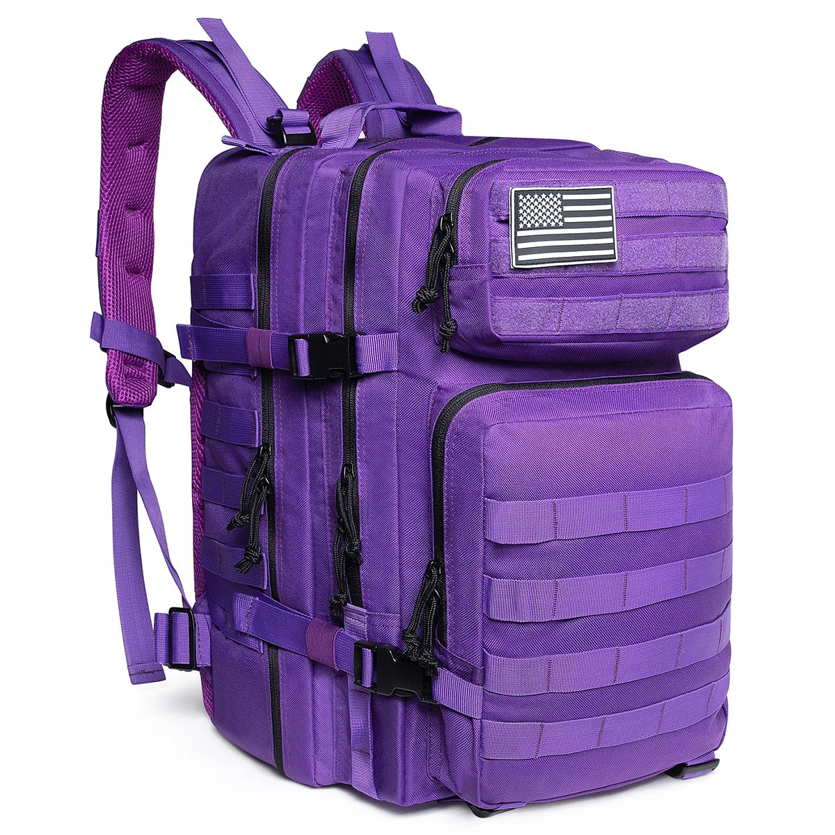 45L Tactical Fishing Backpack Large 3 Day Outdoor Rucksack Hiking Camping Hunting Gear Bag Travel Pack for Outdoor Sport