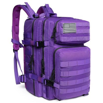 45L Tactical Fishing Backpack Large 3 Day Outdoor Rucksack Hiking Camping Hunting Gear Bag Travel Pack for Outdoor Sport