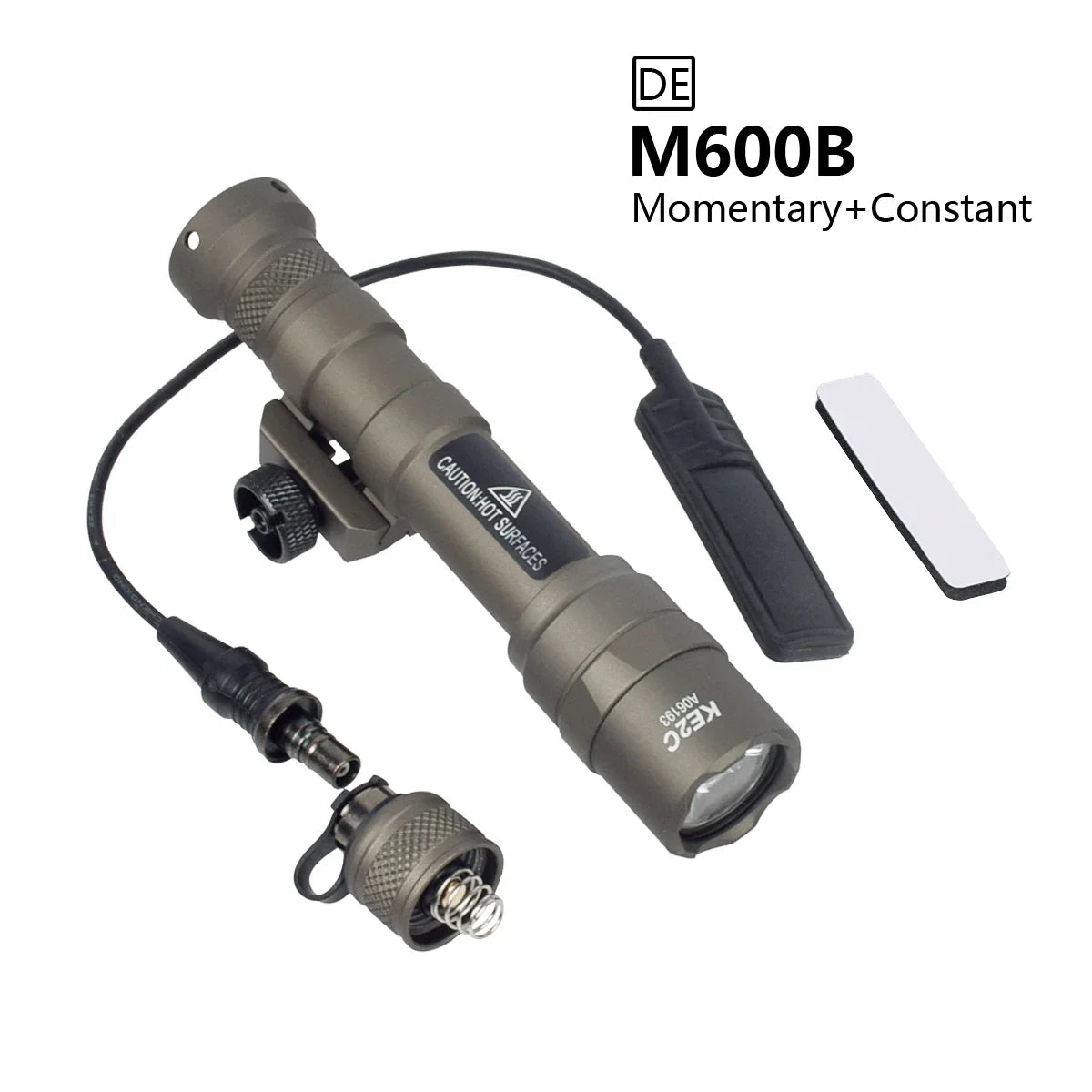 Tactical KIJI K10 IR Light Aluminum CNC IR 850nm Illumination Hunting Scout Light K10 IR/LED Flashlight Fit MICH2000 ARC Helmet