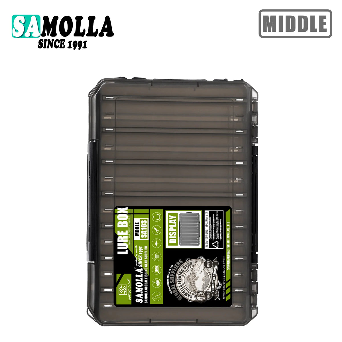 Double Sided Lure Baits Box Fishing Large Compartments Plastic Accessories Storage Tackle Container Case Adjustable Organizer