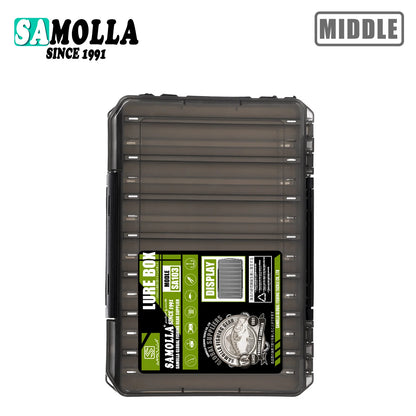 Double Sided Lure Baits Box Fishing Large Compartments Plastic Accessories Storage Tackle Container Case Adjustable Organizer