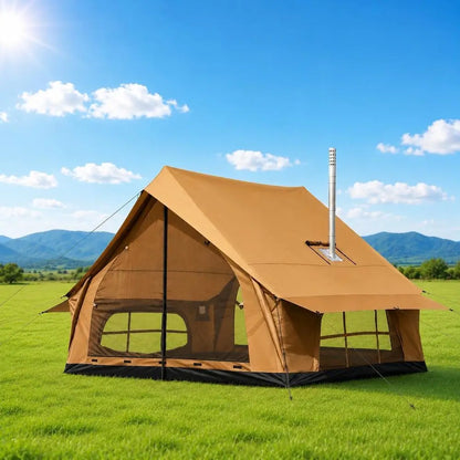4-Season Waterproof Hot Tent for 2-4 People: All-Weather Hiking, Backpacking, Camping Shelter