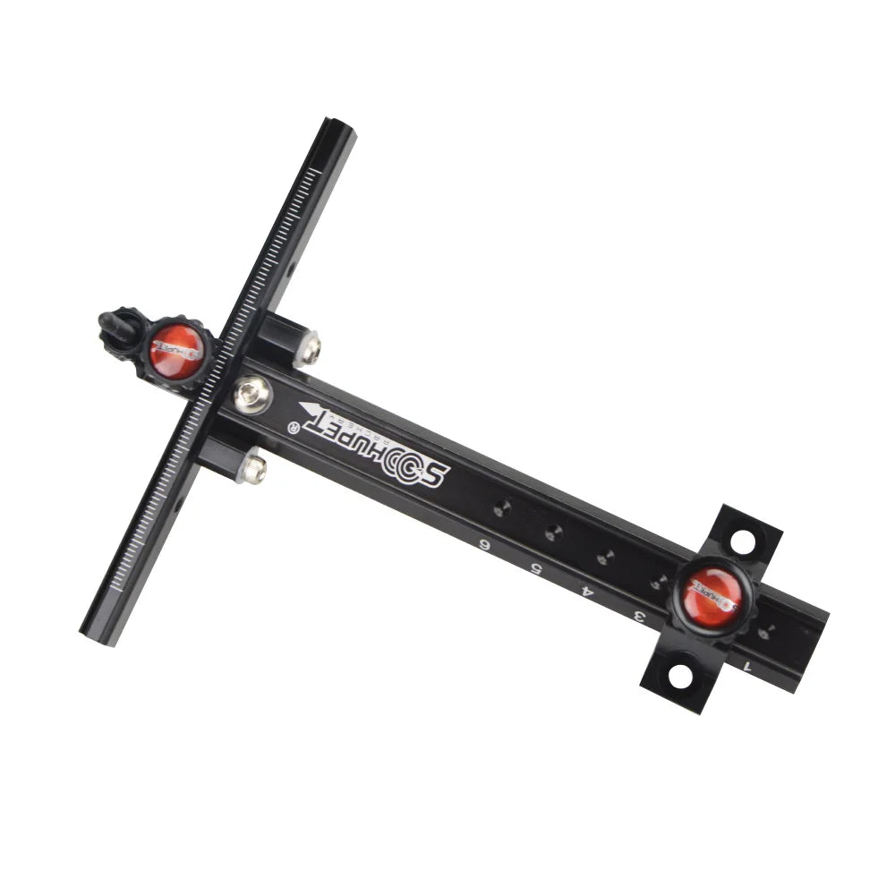 Archery Recurve Bow Sight 6inch Aluminum Alloy Color for Right/Left Hand Target Adjustment Easily Hunting Shooting Accessory