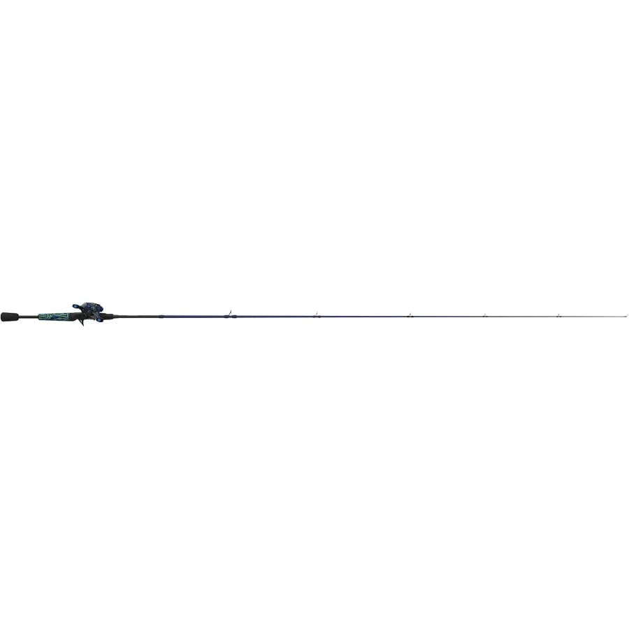 Roam Baitcast Reel and Fishing Rod Combo 6Foot 6Inch 2Piece Fiberglass Rod with SplitGrip MaxTac Rod Handle Lightweight G
