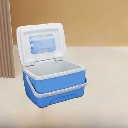 Portable PU Thermal Insulation Box Refrigerator 24L with Pull Rod for Outdoor Camping Fishing Stall Selling Wheel Mobile Ice Box