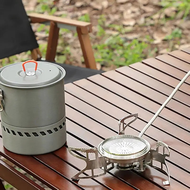 Tourist Burner Cooking Stove Camping Windproof Gas Stove 3800W Outdoor Strong Fire Stove Heater Ultralight Folding Picnic Cooker