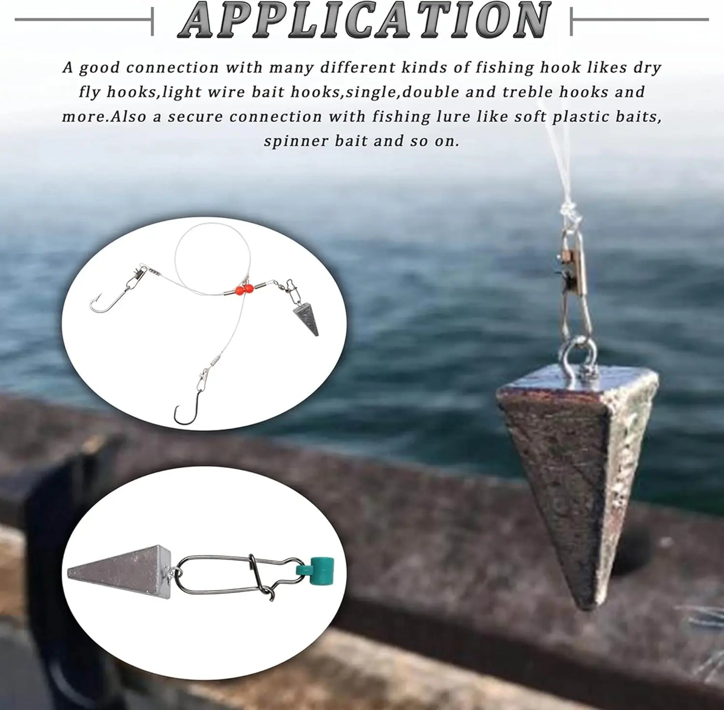 Pyramid Sinkers Fishing Weights 1oz 2oz 3oz 4oz 5oz 6oz 8oz, Saltwater Surf Fishing Sinkers for Ocean Gear, Hold Well in Waves