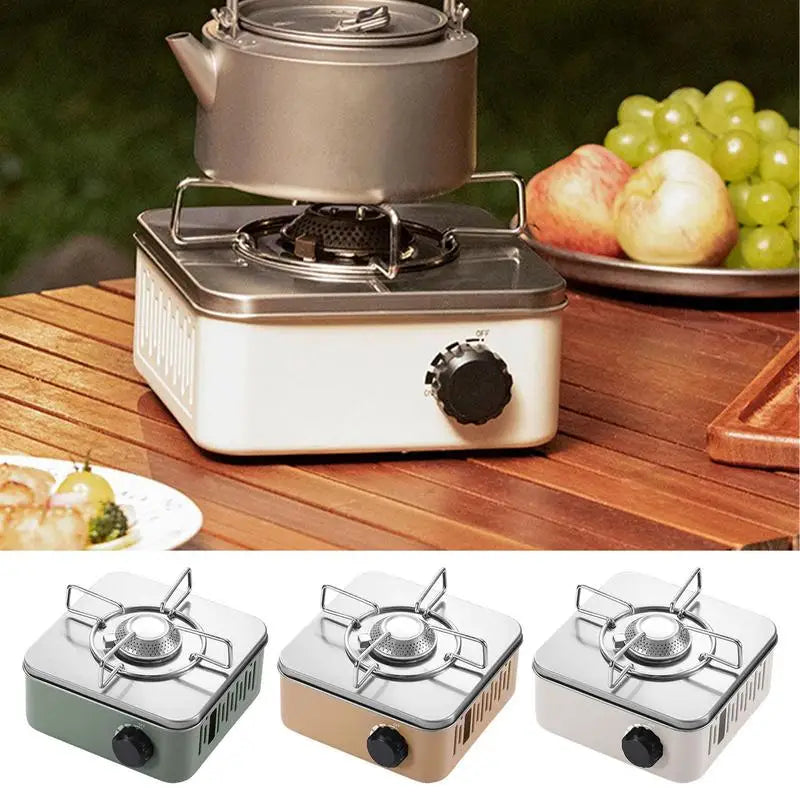 Cassette Furnace Outdoor Portable Gas Stove Travel Camping Picnic Fondue Cassette Furnace Mini Burner BBQ Barbecue Hiking