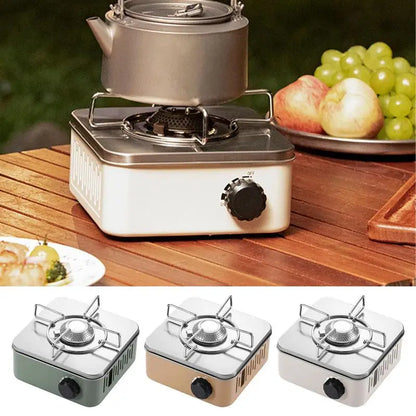 Cassette Furnace Outdoor Portable Gas Stove Travel Camping Picnic Fondue Cassette Furnace Mini Burner BBQ Barbecue Hiking