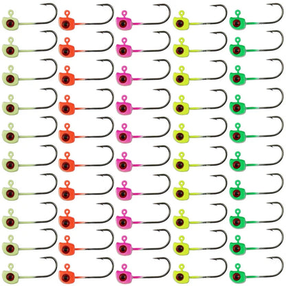 50Pcs Swimbait Jig Heads Fishing Hooks Crappie Jig Head for Crappie Bass Trout Ice Fishing Fly Fishing Freshwater Saltwater