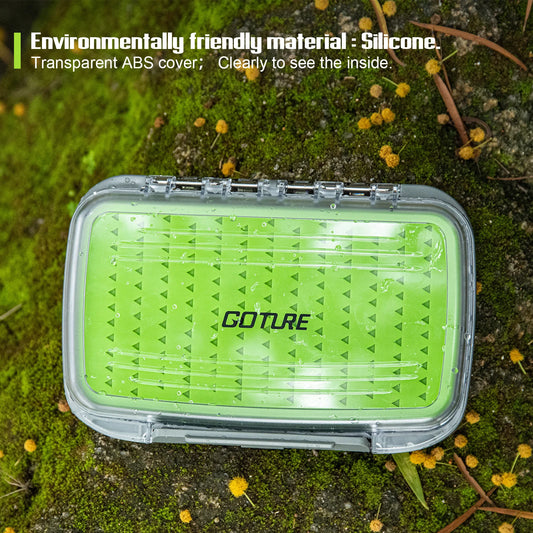 Goture Waterproof Fly Fishing Lure Bait Trout Flies Storage Box Case Container Fish Lure Bait Portable Fly Fishing Box
