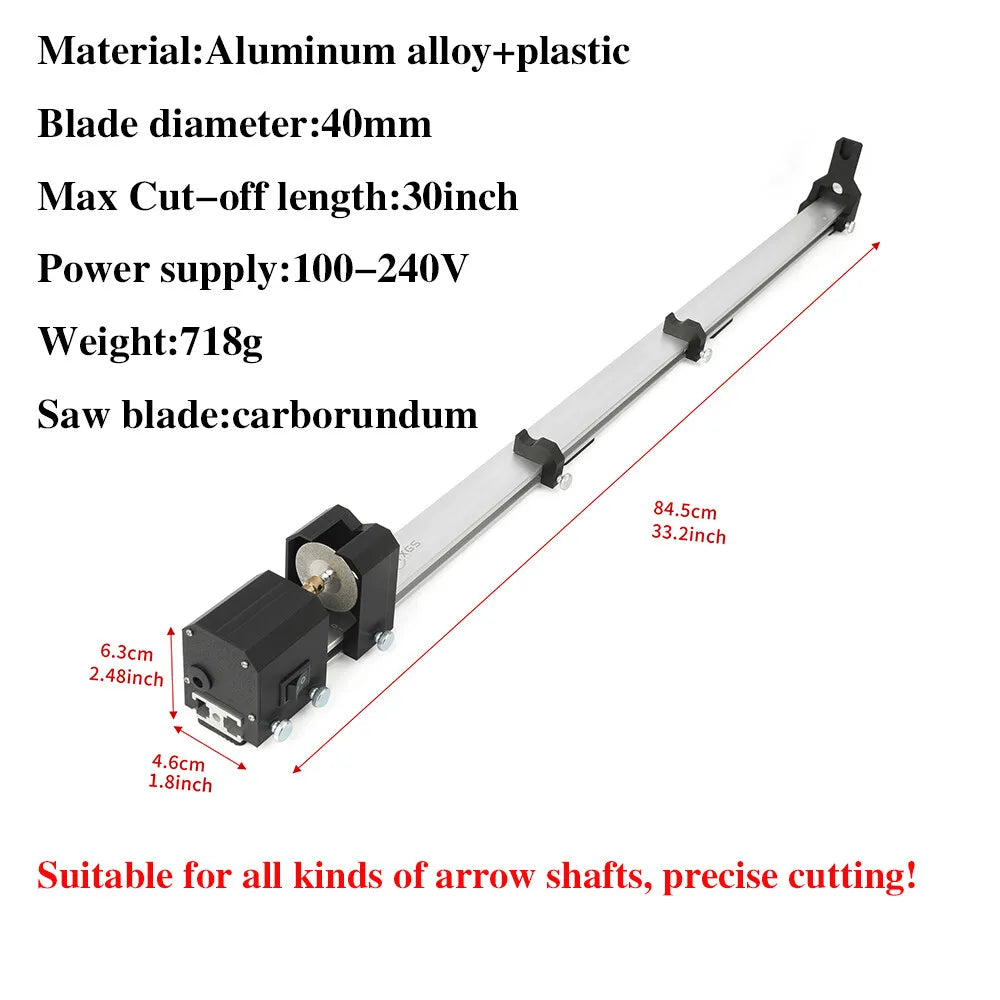 Archery Arrow Cutter Electric Shaft DIY Saw Cut Off Archery Shooting Target Compound Recurve Bow Luggage Hunting Target