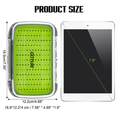 Goture Waterproof Fly Fishing Lure Bait Trout Flies Storage Box Case Container Fish Lure Bait Portable Fly Fishing Box