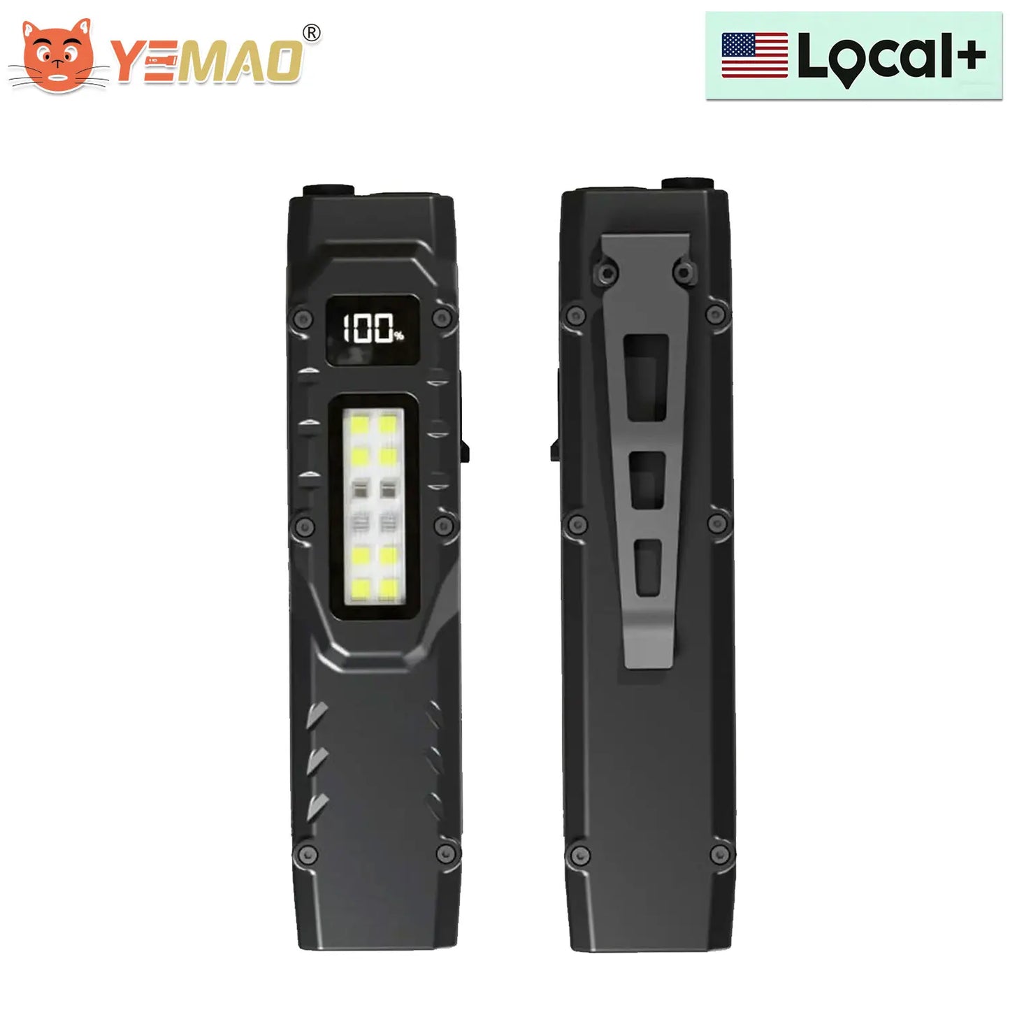 YEMAO F337X Powerful Led Flashlight 7 XTE Leds 3000 Lumens 200 Meters 18650 Battery Multi-color Auxiliary Lights EDC Torches