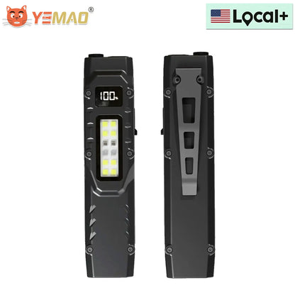 YEMAO F337X Powerful Led Flashlight 7 XTE Leds 3000 Lumens 200 Meters 18650 Battery Multi-color Auxiliary Lights EDC Torches