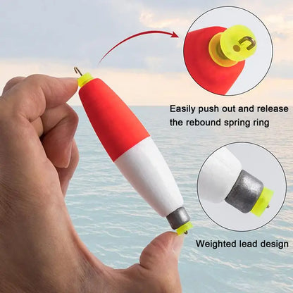 10pcs Slip Bobbers Fishing Weighted Buoy Foam Bobbers Floats Fishing Floats Sea Rock Fishing Striking Float Fishing Accessories