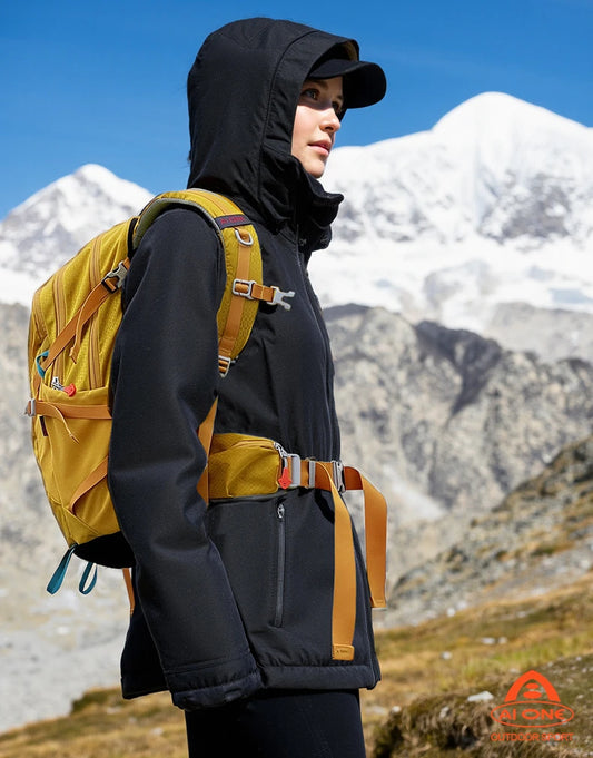 Classic Design Outdoor Backpack 25L Water Resistant Nylon External Frame Backpacking Camping Travelling Hiking Backpack