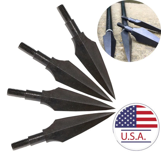 12/20pcs Hunting Arrowheads 150 Grain High Carbon Steel Broadheads Archery Arrows Tips Compound Bow Recurve Bow Crossbow