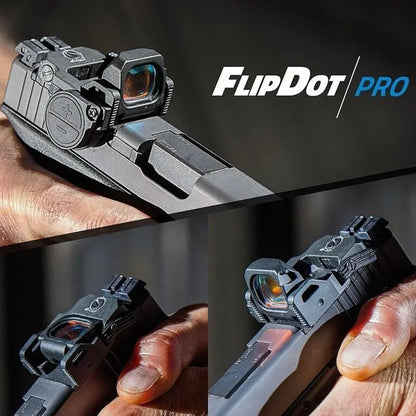 Tactical VISM PRO Flip Up Red Dot Sight Hot 20mm Rail Riflescope Collimator Sight RM Scope With GLK Rear Sight Mount